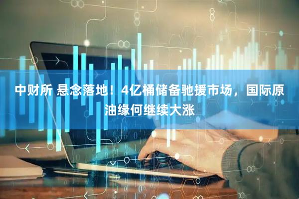 中财所 悬念落地！4亿桶储备驰援市场，国际原油缘何继续大涨