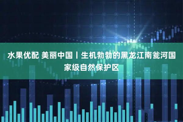 水果优配 美丽中国丨生机勃勃的黑龙江南瓮河国家级自然保护区