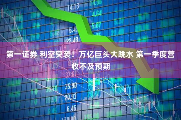 第一证券 利空突袭！万亿巨头大跳水 第一季度营收不及预期
