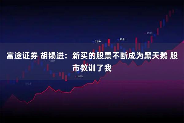 富途证券 胡锡进：新买的股票不断成为黑天鹅 股市教训了我