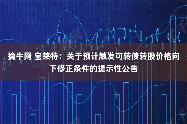 擒牛网 宝莱特：关于预计触发可转债转股价格向下修正条件的提示性公告